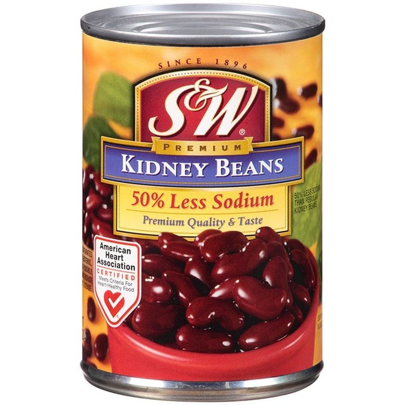 S&w Kidney Beans, Low Sodium, Can (15.25 oz) from Falletti Foods
