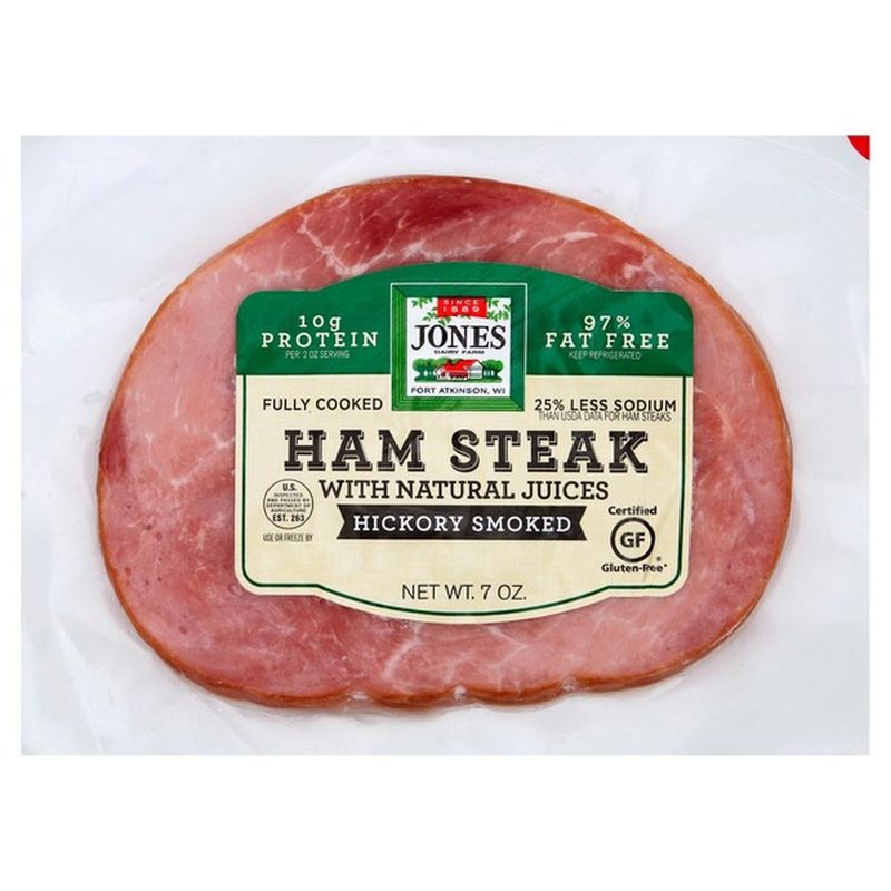 Jones Dairy Farm Ham Steak Hickory Smoked With Natural Juices 7 Oz Instacart