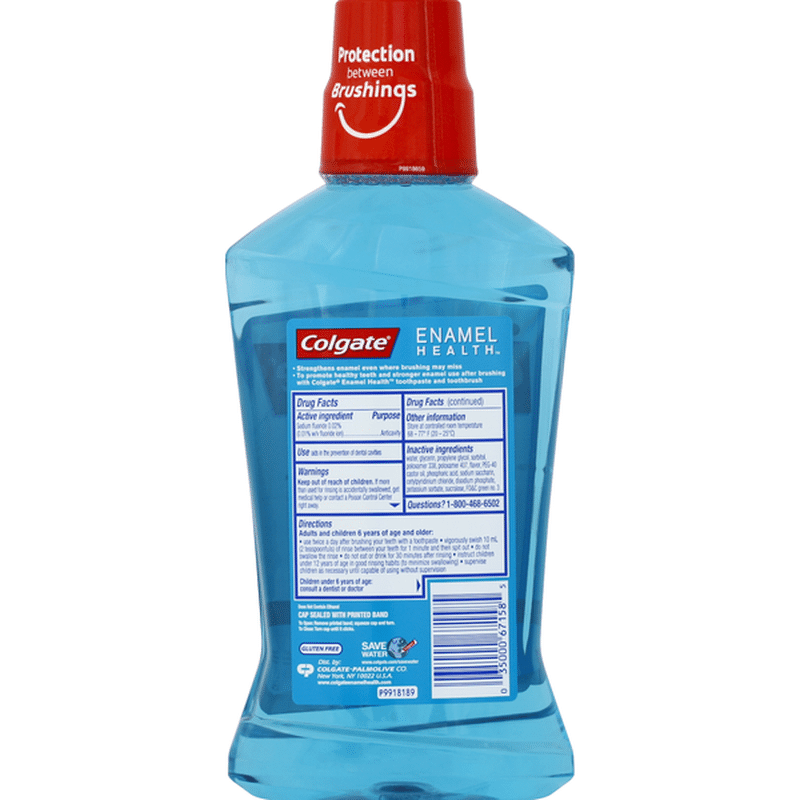 Colgate Mouthwash, Anticavity Fluoride, Sparkling Fresh Mint (16.9 oz) Instacart