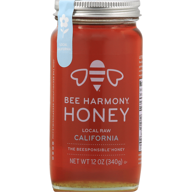 Bee Harmony Honey, Local Raw California (12 Oz) - Instacart