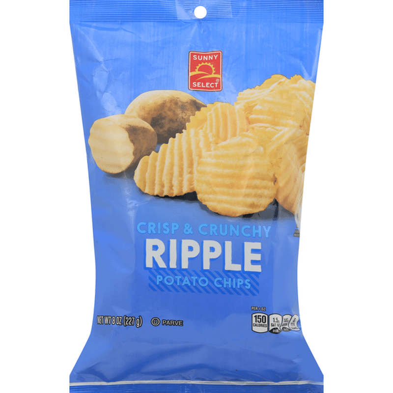 Sunny Select Potato Chips, Ripple, Crisp & Crunchy (8 oz) - Instacart