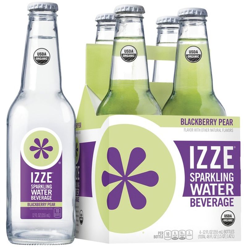Izze BlackberryPear Sparkling Water (12 fl oz) Instacart