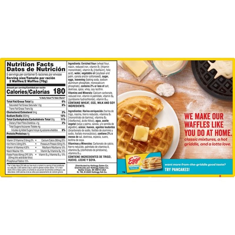 Kellogg's Eggo Frozen Waffles Homestyle