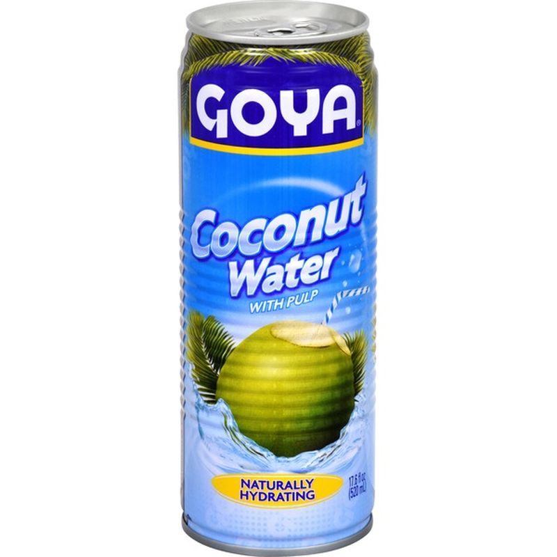 Goya Coconut Water With Pulp, Real Coconut Pieces (17.6 fl oz) from Big