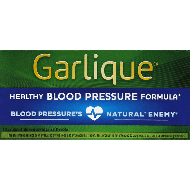 Garlique Blood Pressure Formula, Caplets (60 each) Delivery or Pickup