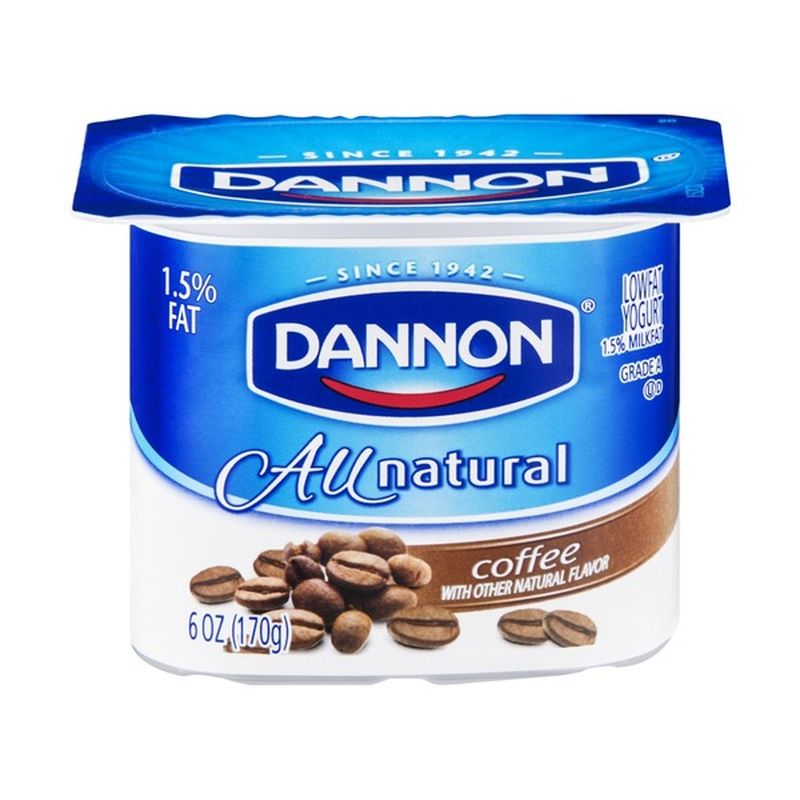 Dannon Coffee Lowfat Yogurt (6 oz) Instacart