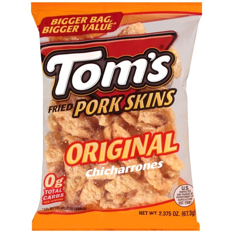 Tom's® Original Flavor Chicharrones Pork Skins (2.38 oz) from