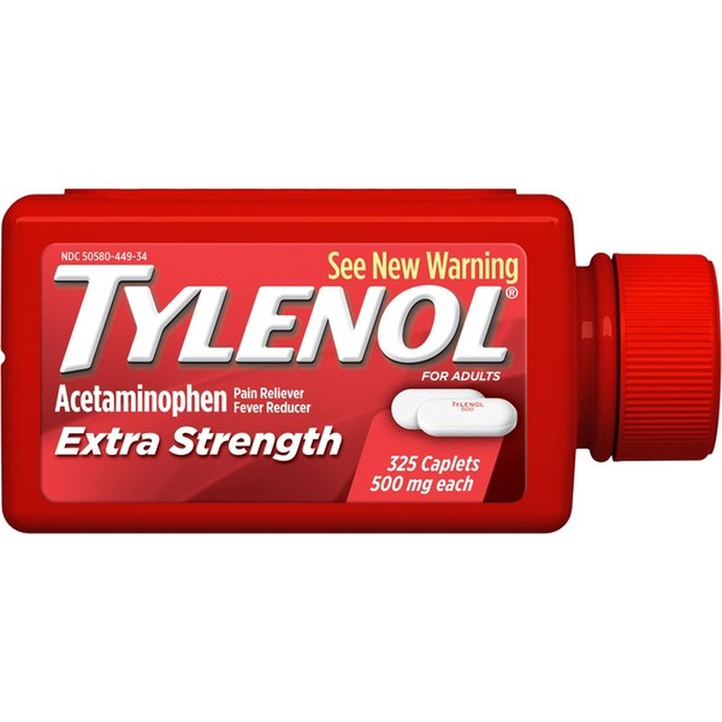 TYLENOL XS 500mg CAPLET 325ct. (325 ct) Instacart
