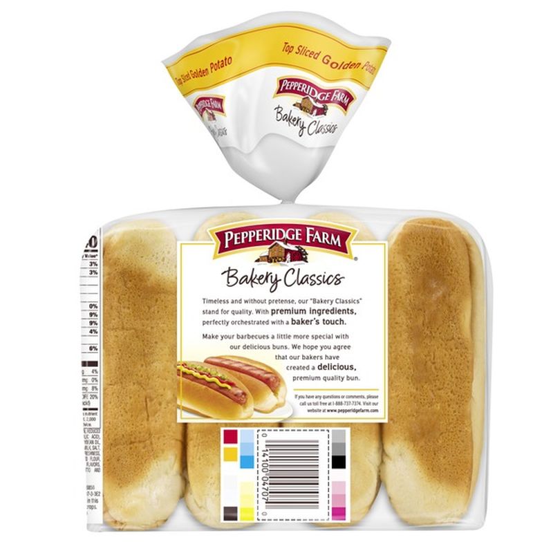 Pepperidge Farm® Top Sliced Golden Potato Hot Dog Buns (8 ct) from