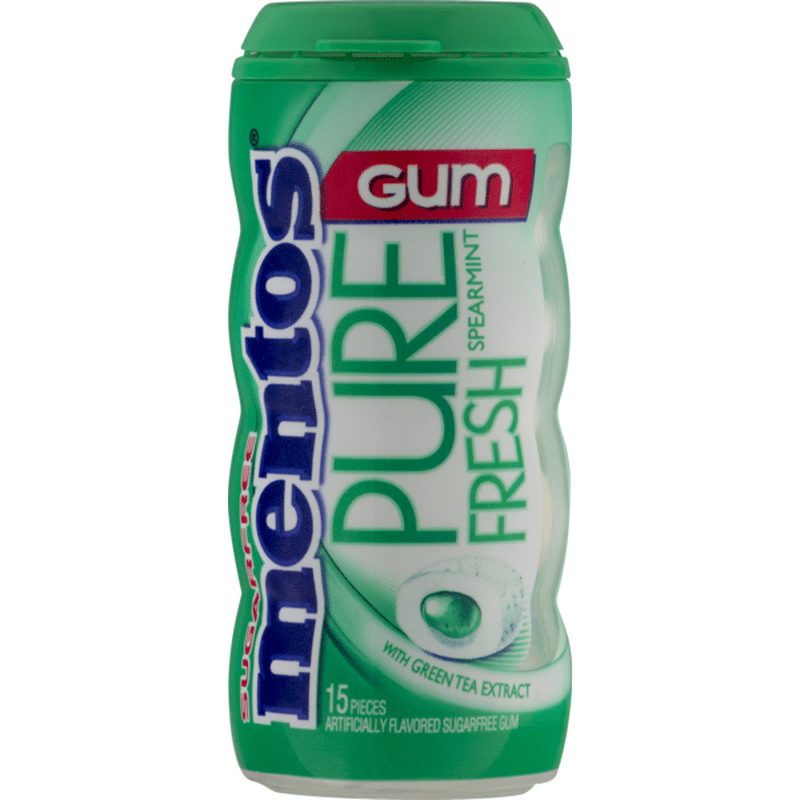 Mentos Pure Fresh Sugarfree Gum Spearmint (15 ct) from H-E-B - Instacart