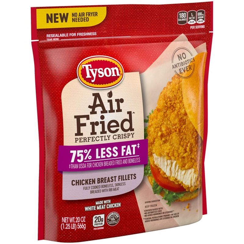 Tyson Chicken Breast Fillets, Air Fried (20 oz) - Instacart