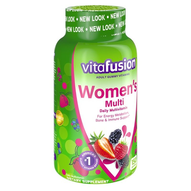 VitaFusion Women’s Supercharged Multi Dietary Supplement Gummies (150 ...