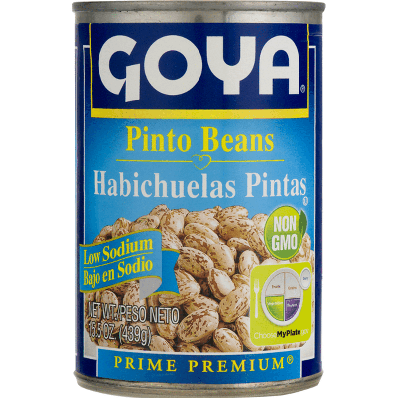 Goya Premium Pinto Beans, Low Sodium (15.5 oz) Instacart