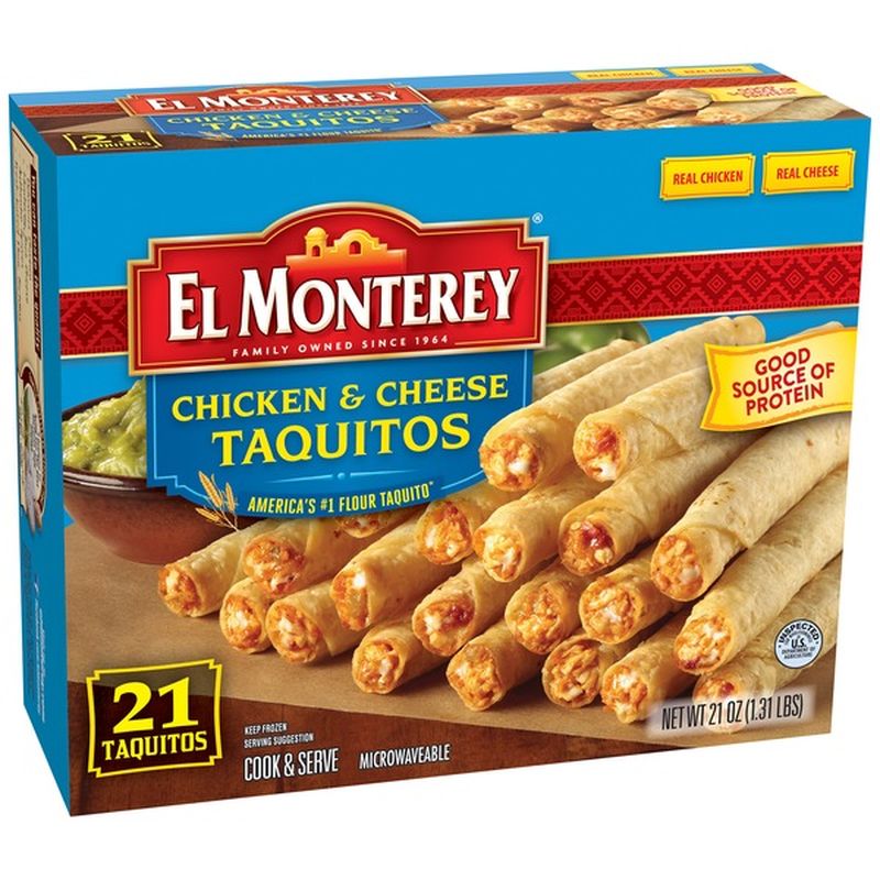El Monterey Chicken & Cheese Flour Taquitos (1.313 lb) Instacart