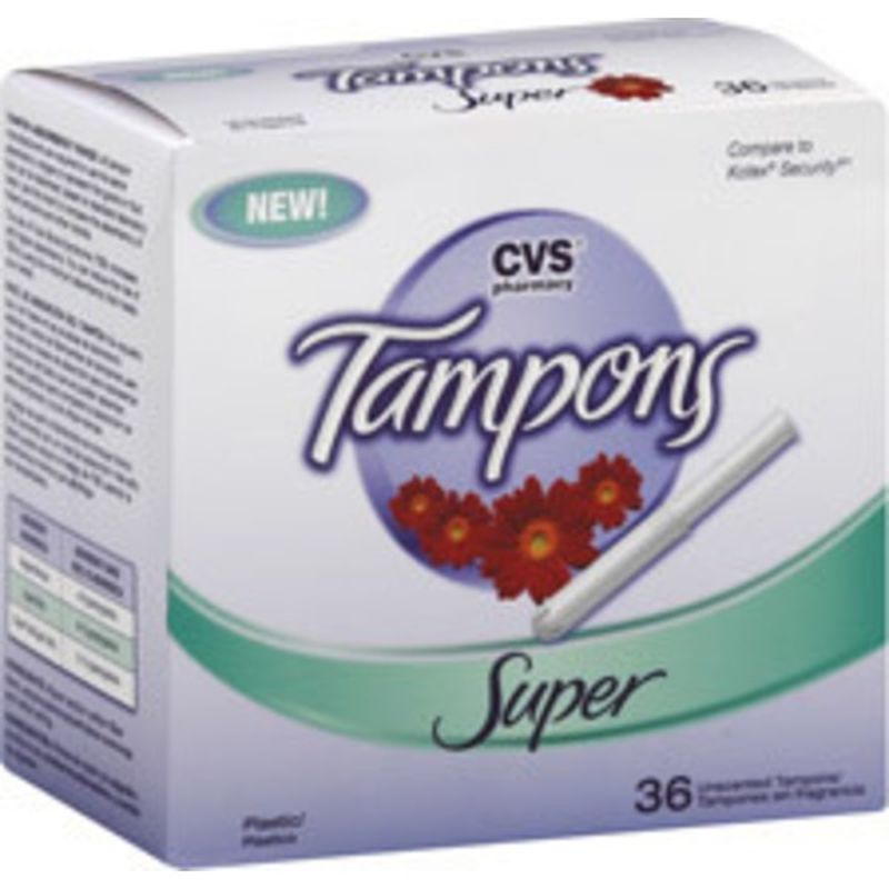 CVS Pharmacy Tampons Super Unscented (36 ct) Instacart