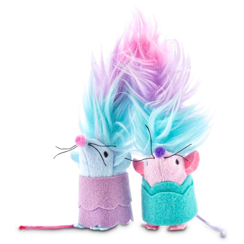 Petco Animal Supplies Trolls Motion Picture Mice Twin Toys for Cats