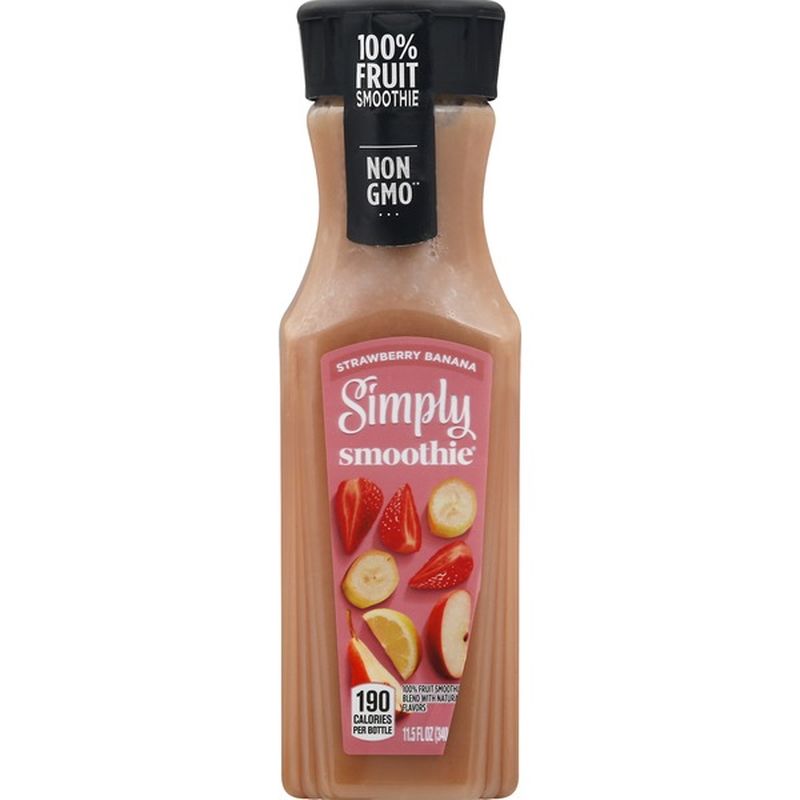Simply Smoothies Strawberry Banana Juice 100 Bottle 115 Oz Instacart 3472