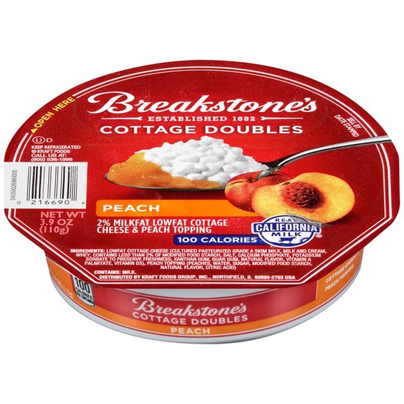 Breakstone's Cottage Doubles Peach Cottage Cheese & Topping (3.9 oz