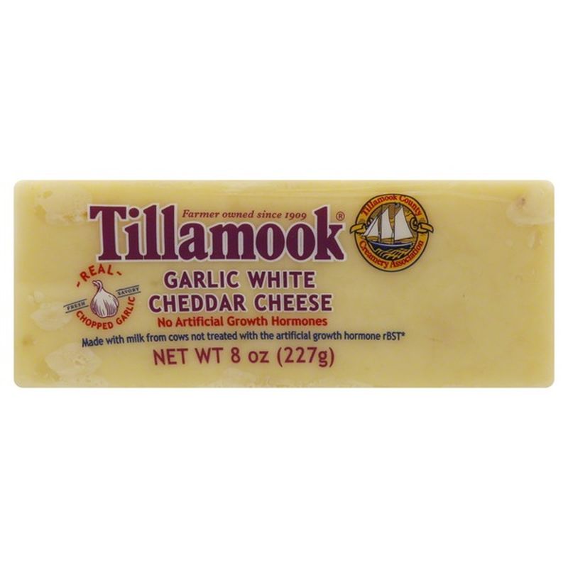 Tillamook Cheese, Cheddar, Garlic White (8 oz) Instacart