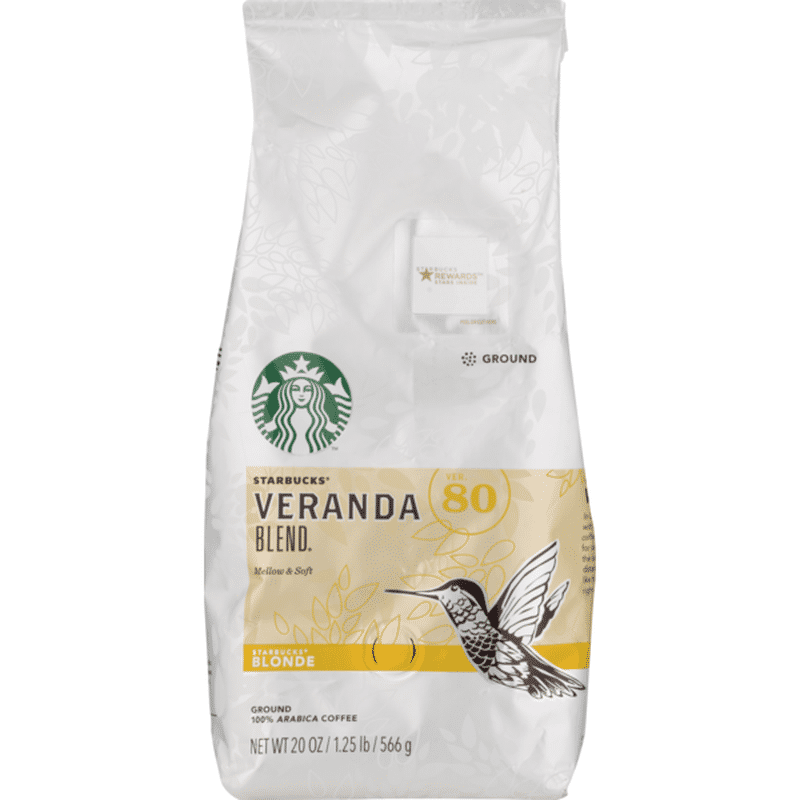Starbucks Veranda Blend Blonde Roast Ground Coffee (20 oz) - Instacart