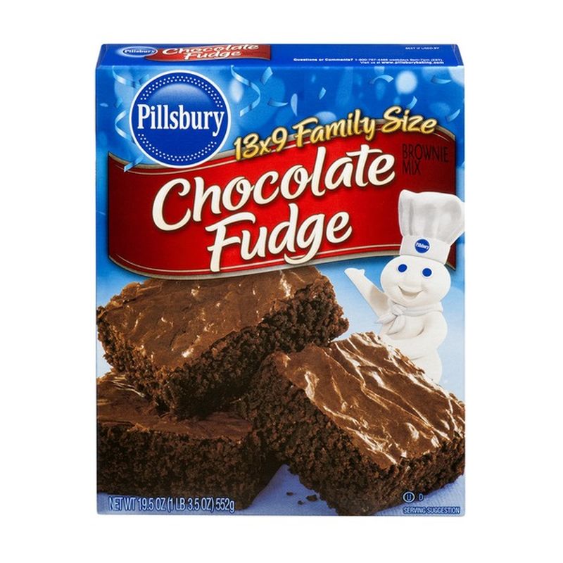 Pillsbury Brownie Mix Chocolate Fudge Family Size (19.5 oz) Instacart