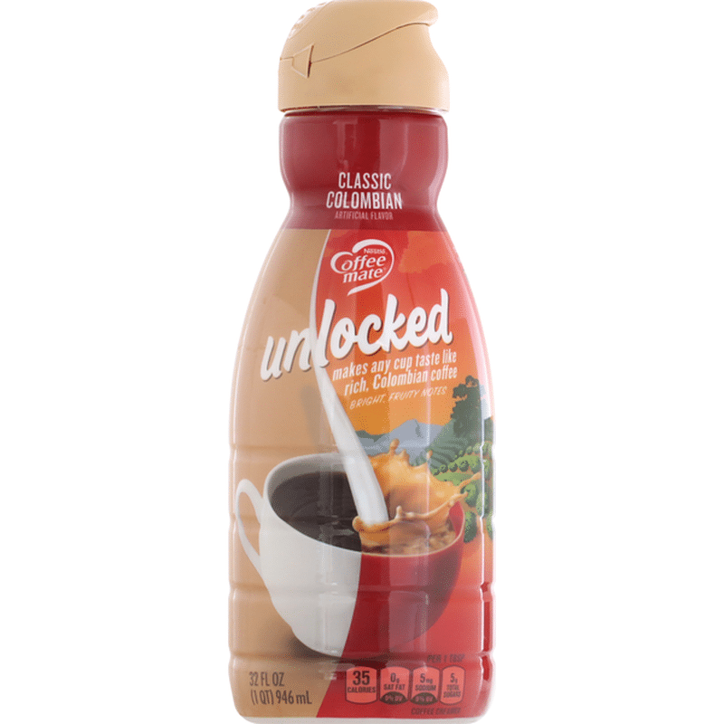 Coffee mate Unlocked Classic Colombian Roast Liquid Coffee Creamer (32