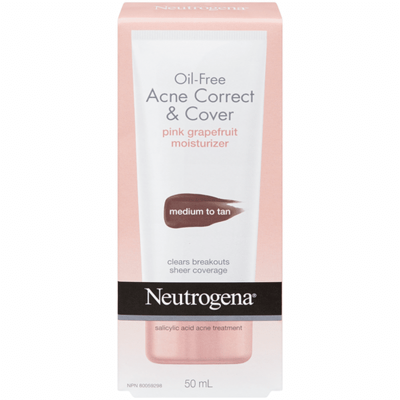 Neutrogena® Oil Free Acne Correct & Cover Pink Grapefruit Moisturizer