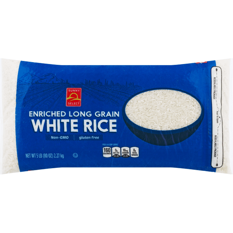 Sunny Select White Rice, Enriched, Long Grain (5 oz) Instacart