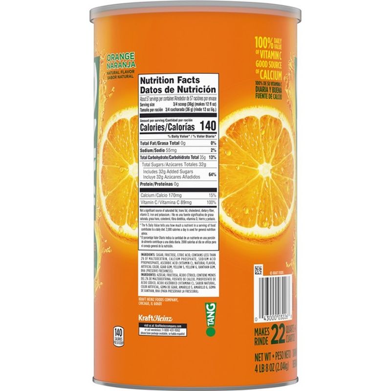 Tang Orange Powdered Drink Mix (72 oz) from Costco Instacart