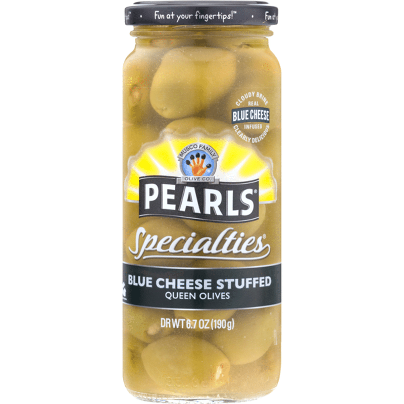 Pearls Specialties Blue Cheese HandStuffed Queen Olives (6.7 oz) from