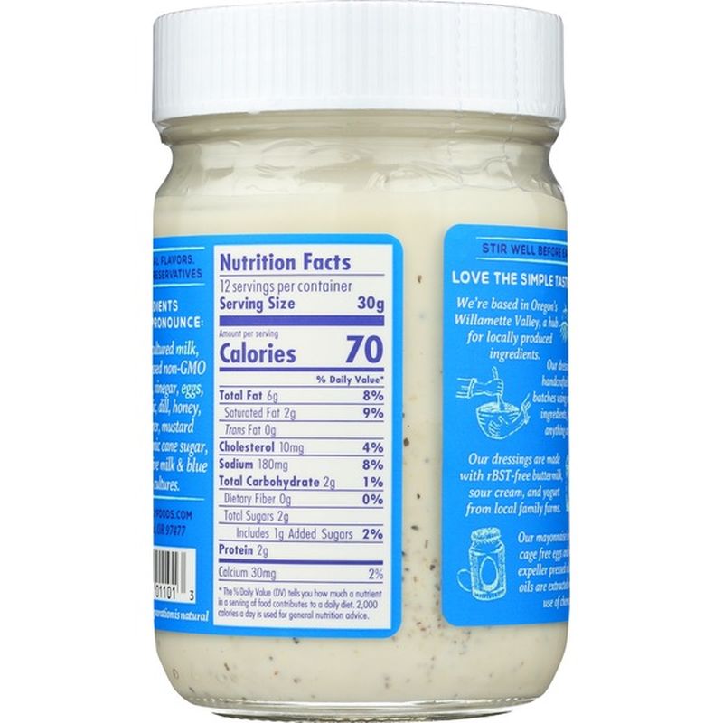 Toby's Probiotic Lite Blue Cheese Dressing & Dip (12 oz) Instacart