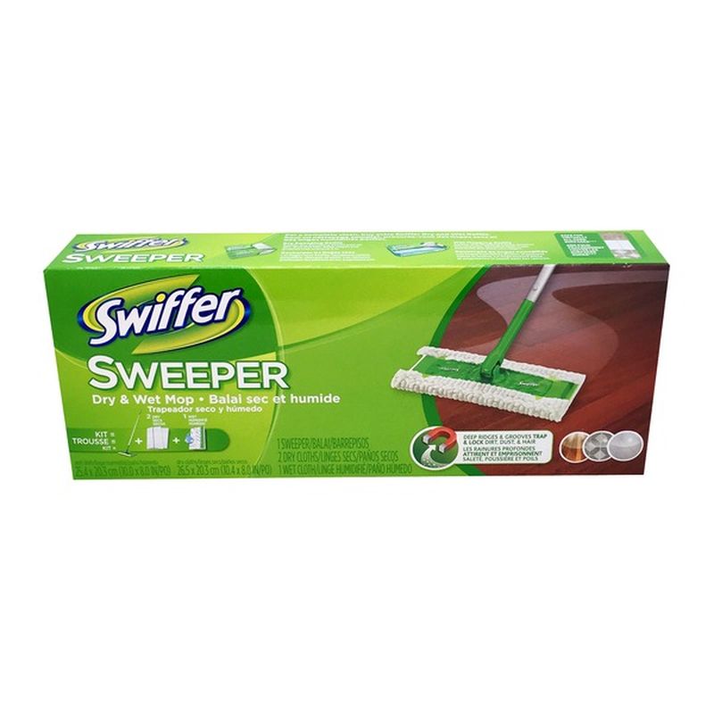 Swiffer Sweeper 2 in 1 Mop and Broom Floor Cleaner Starter Kit in the ...