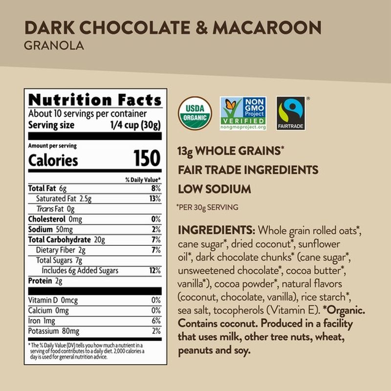 Nature’s Path Love Crunch Premium Organic Granola Dark Chocolate