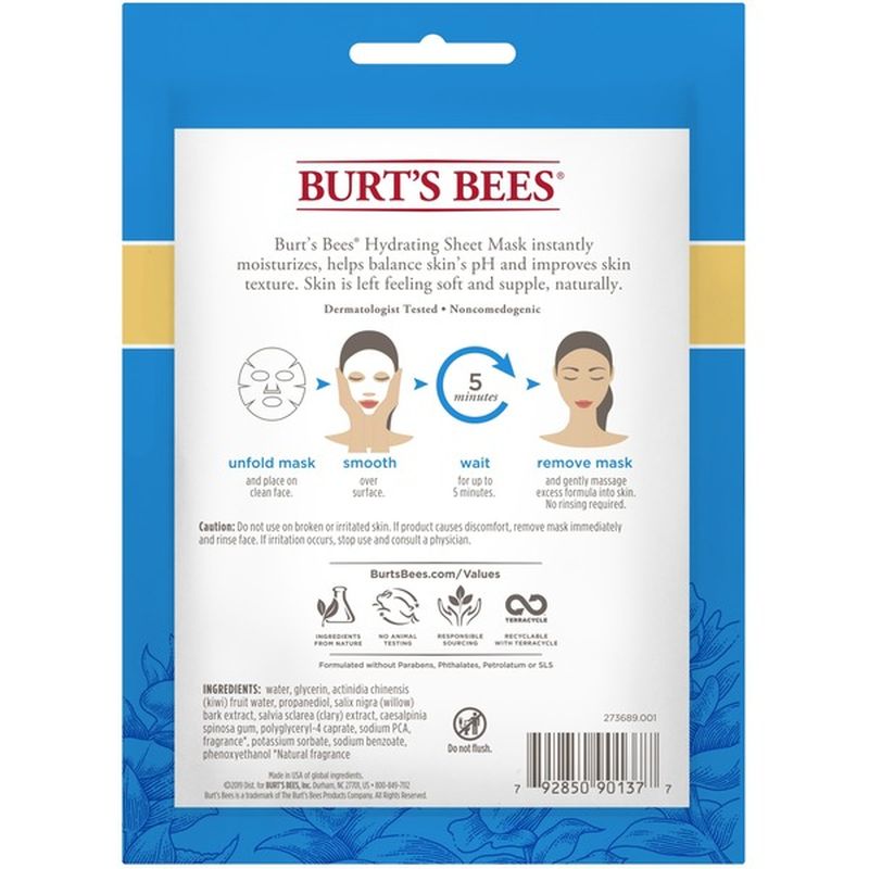 Burt's Bees Facial Mask (1 ct) Instacart