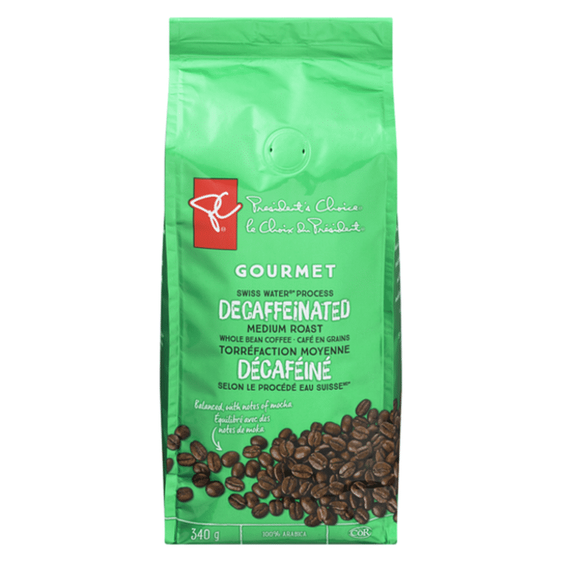Gourmet Decaf Whole Bean Coffee (340 g) Instacart