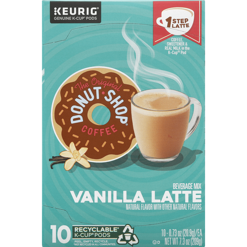 The Original Donut Shop Coffee Beverage Mix Vanilla Latte K Cup Pods