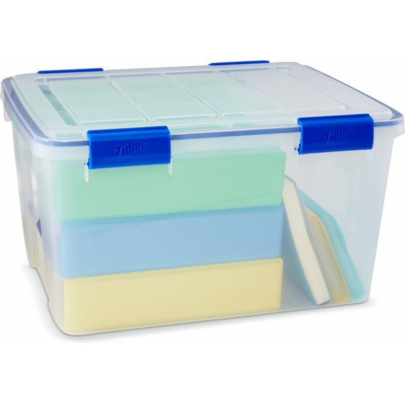 Ziploc 44 Quart Clear Weather Tight Storage Box