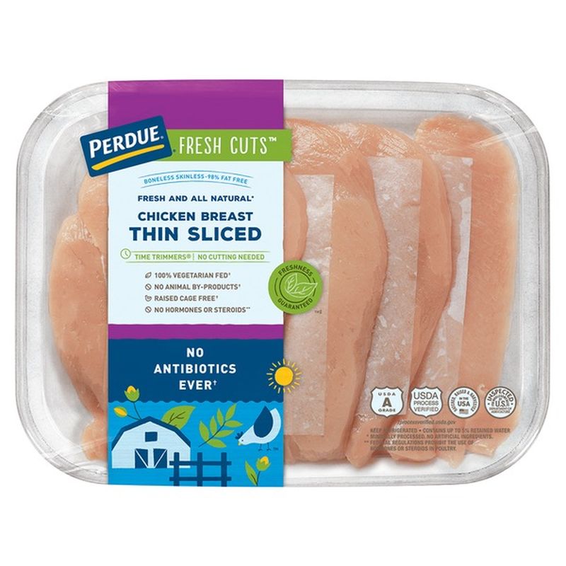 Perdue Thin Sliced Boneless Chicken Breasts (1.23 lb) Instacart