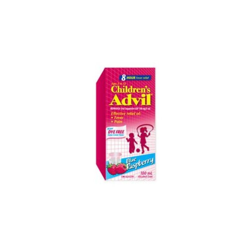 Advil Children's Ibuprofen Blue Raspberry Oral Suspension (100 ml