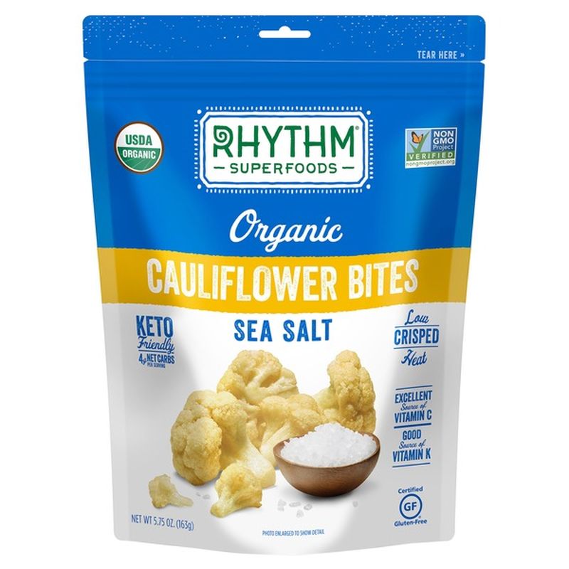 Rhythm Superfoods Organic Cauliflower Bites 5 75 Oz Instacart