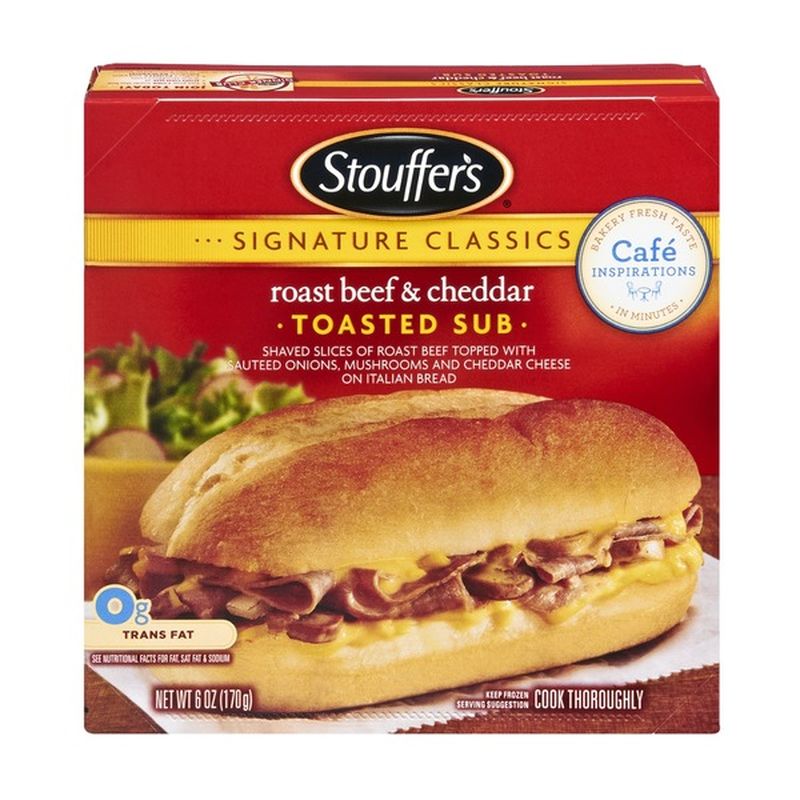 Stouffer's Signature Classics Roast Beef & Cheddar Toasted Sub (6 oz ...