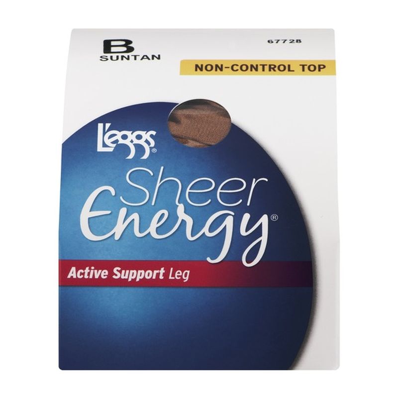 L'eggs Sheer Energy Active Support Leg Non-Control Top B Suntan (1 ct ...