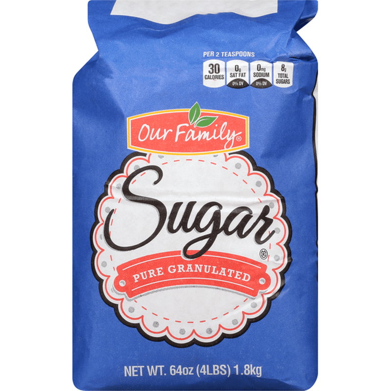 Our Family Pure Granulated Sugar (4 lb) - Instacart
