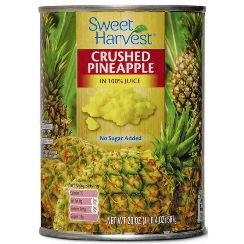 Sweet Harvest Crushed Pineapple (20 oz) from ALDI Instacart
