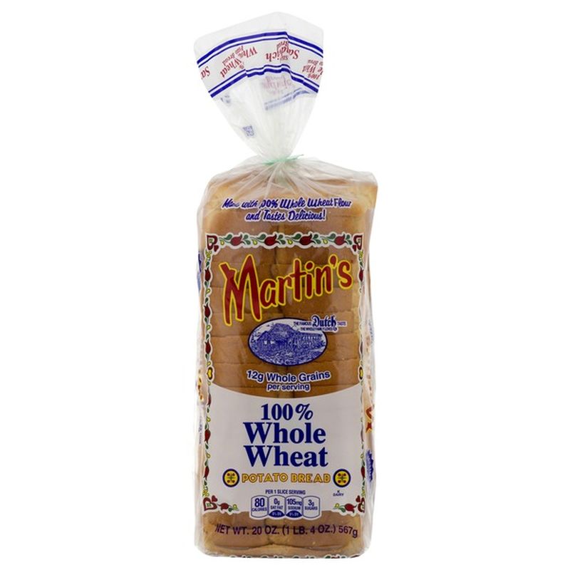 Martin's Potato Bread, 100 Whole Wheat (20 oz) from Market Basket