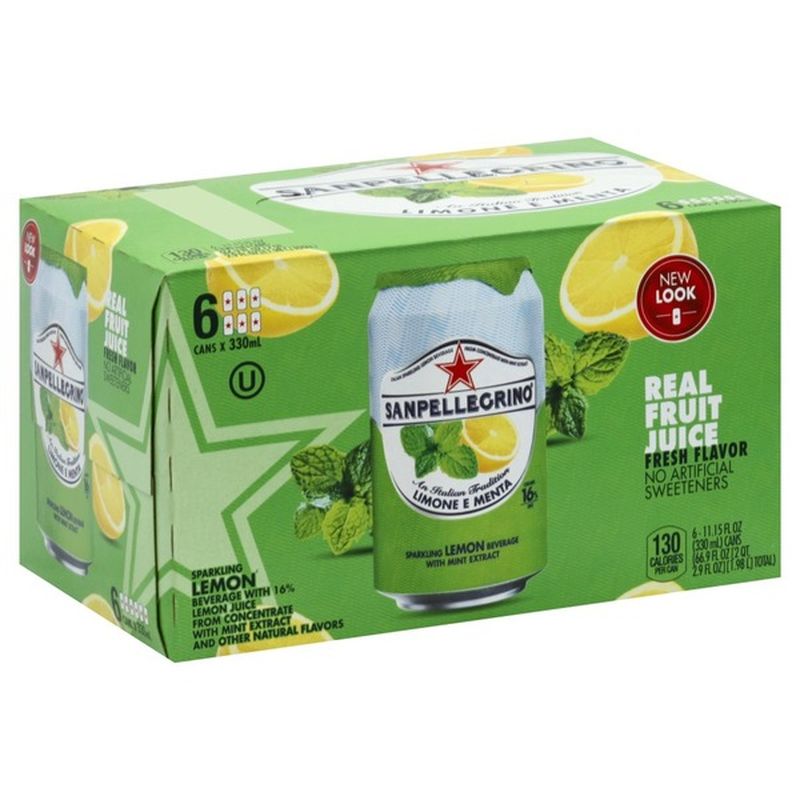 San Pellegrino Limone e Menta (Lemon & Mint) Sparkling Water (11.15 oz