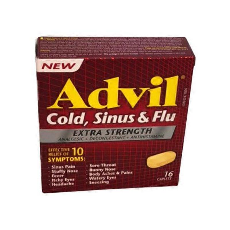 Advil Extra Strength Cold Sinus And Flu Tablets 16 Ct Instacart