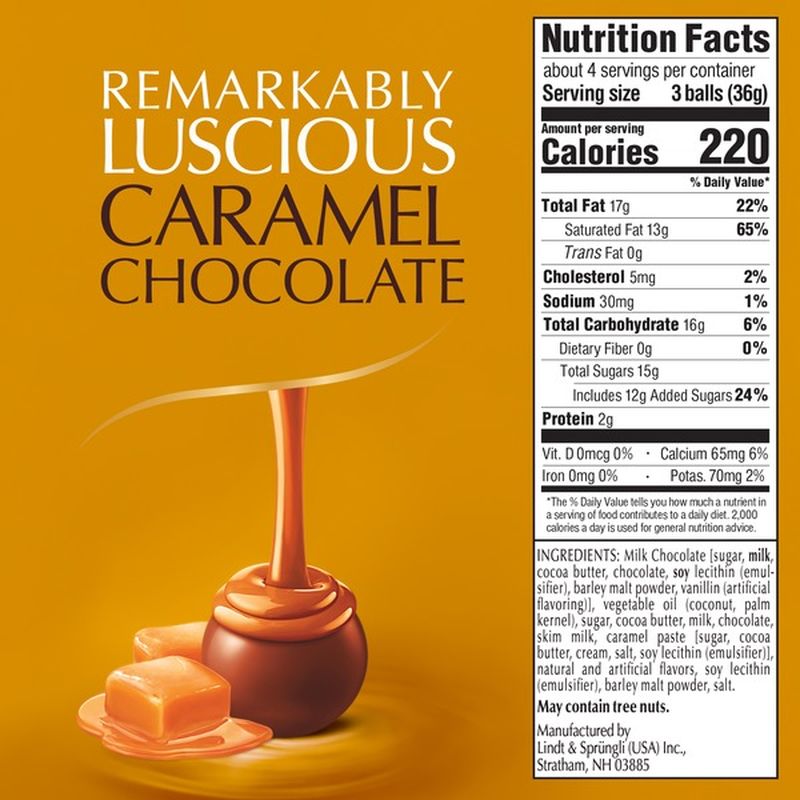 Lindt LINDOR Caramel Milk Chocolate Truffles (5.1 oz) from Food Lion Instacart