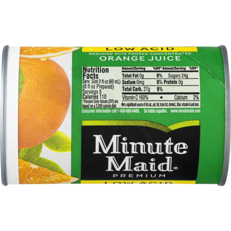 Minute Maid Premium Low Acid Frozen Concentrated Orange Juice (10 fl oz ...