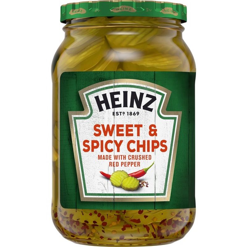 Heinz Sweet & Spicy Pickle Chips with Crushed Red Pepper (16 fl oz